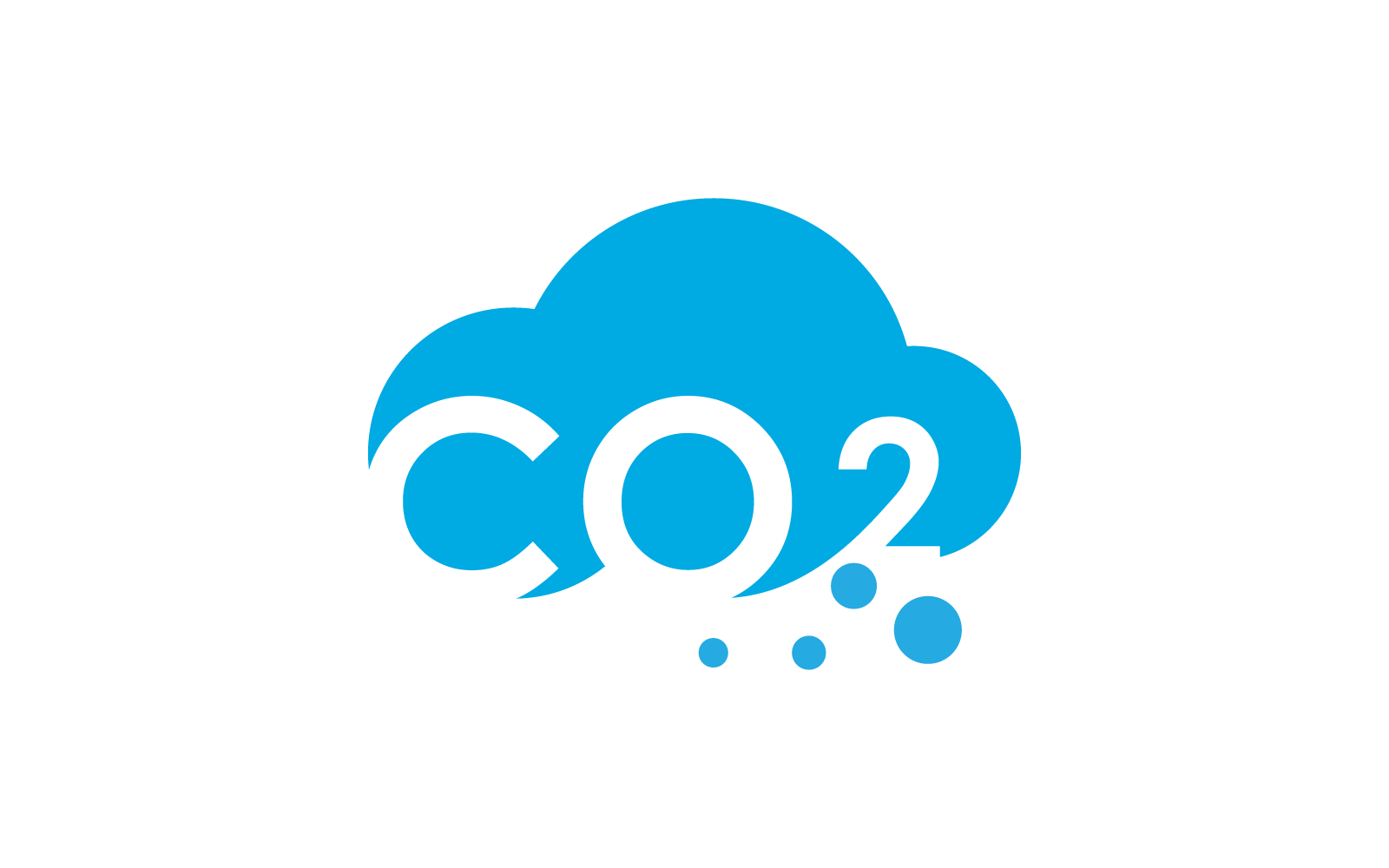 Co2 Carbon dioxide logo illustration design