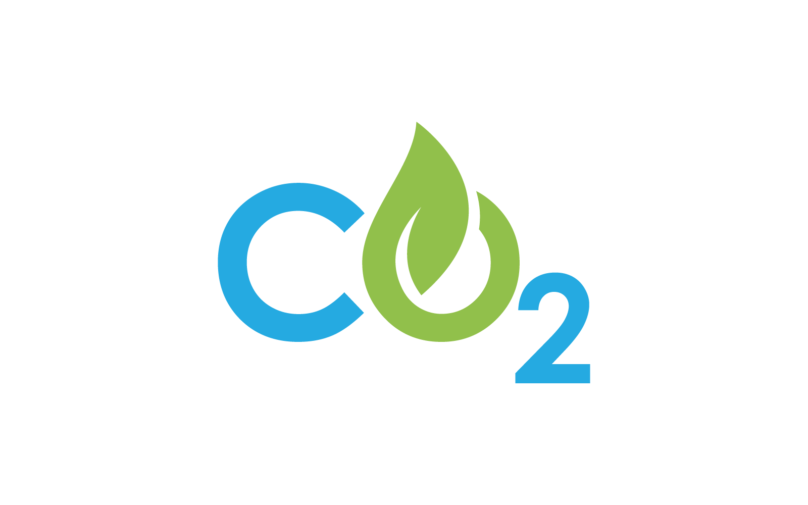 Co2 Carbon dioxide logo illustration template