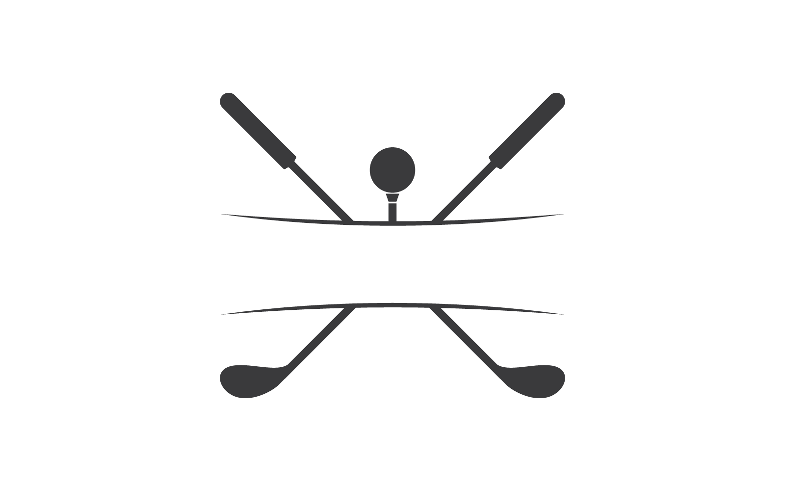 Golf logotyp mall ikon vektor design