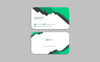 Simple and clean business card design - corporate identity