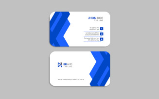 Simple and clean business card template design - corporate identity