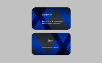 Simple and clean modern business card design - corporate identity