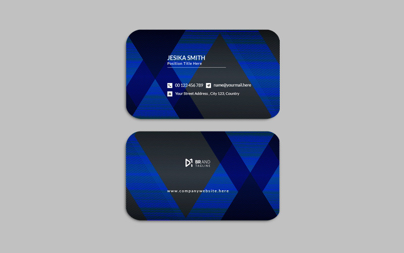 Simple and clean modern business card design - corporate identity Corporate Identity