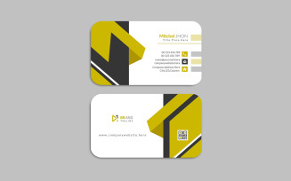 Simple and clean modern visiting card design - corporate identity