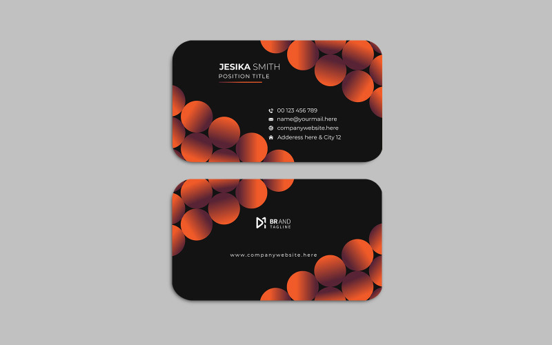Simple and clean modern visiting card template - corporate identity Corporate Identity