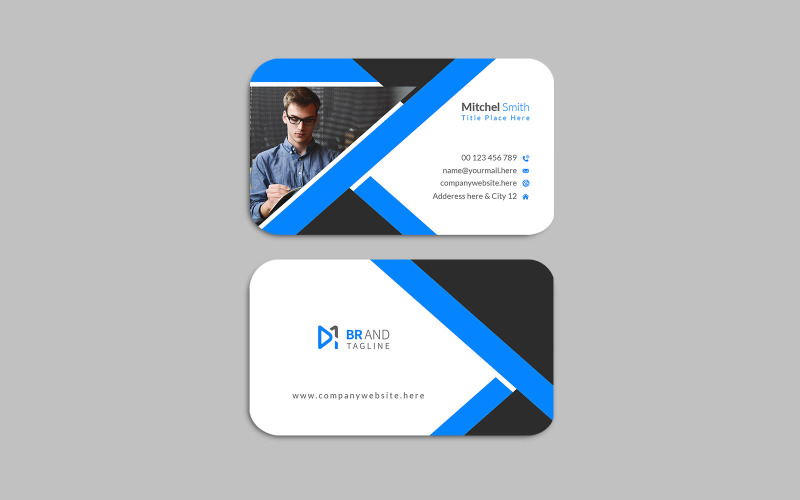 Simple and clean name card design - corporate identity Corporate Identity