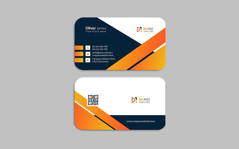Simple and clean visiting card design template - corporate identity Corporate Identity