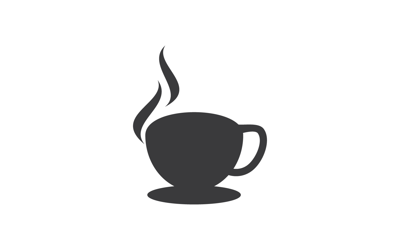 Coffee cup logo template vector flat design Logo Template