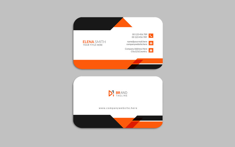 Creative and modern professional corporate business card design template Corporate Identity