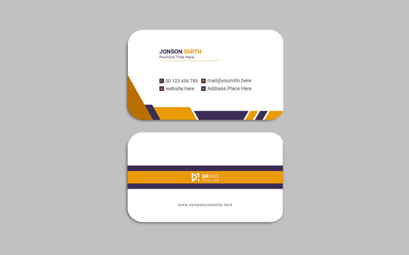 Creative and modern professional corporate business card template design Corporate Identity