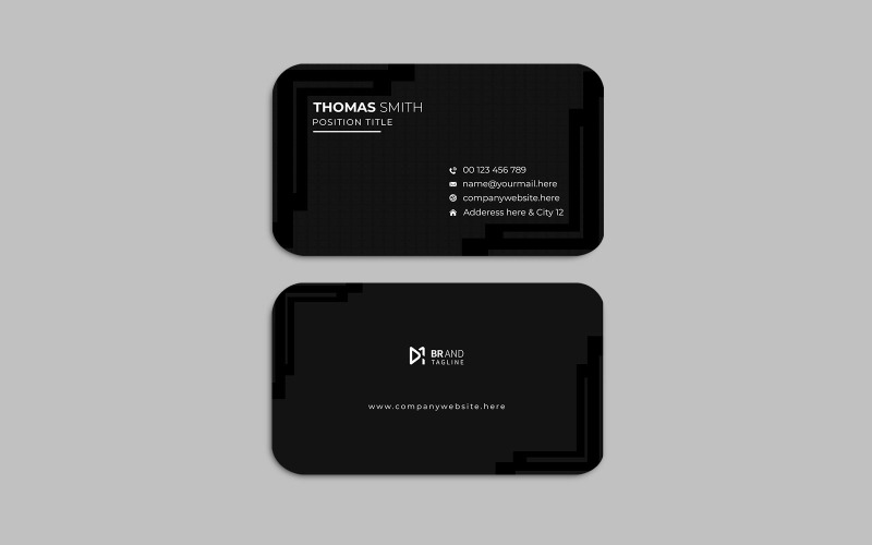 Creative and modern professional corporate business card template Corporate Identity