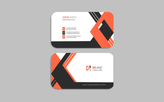 Creative and professional corporate business card design template