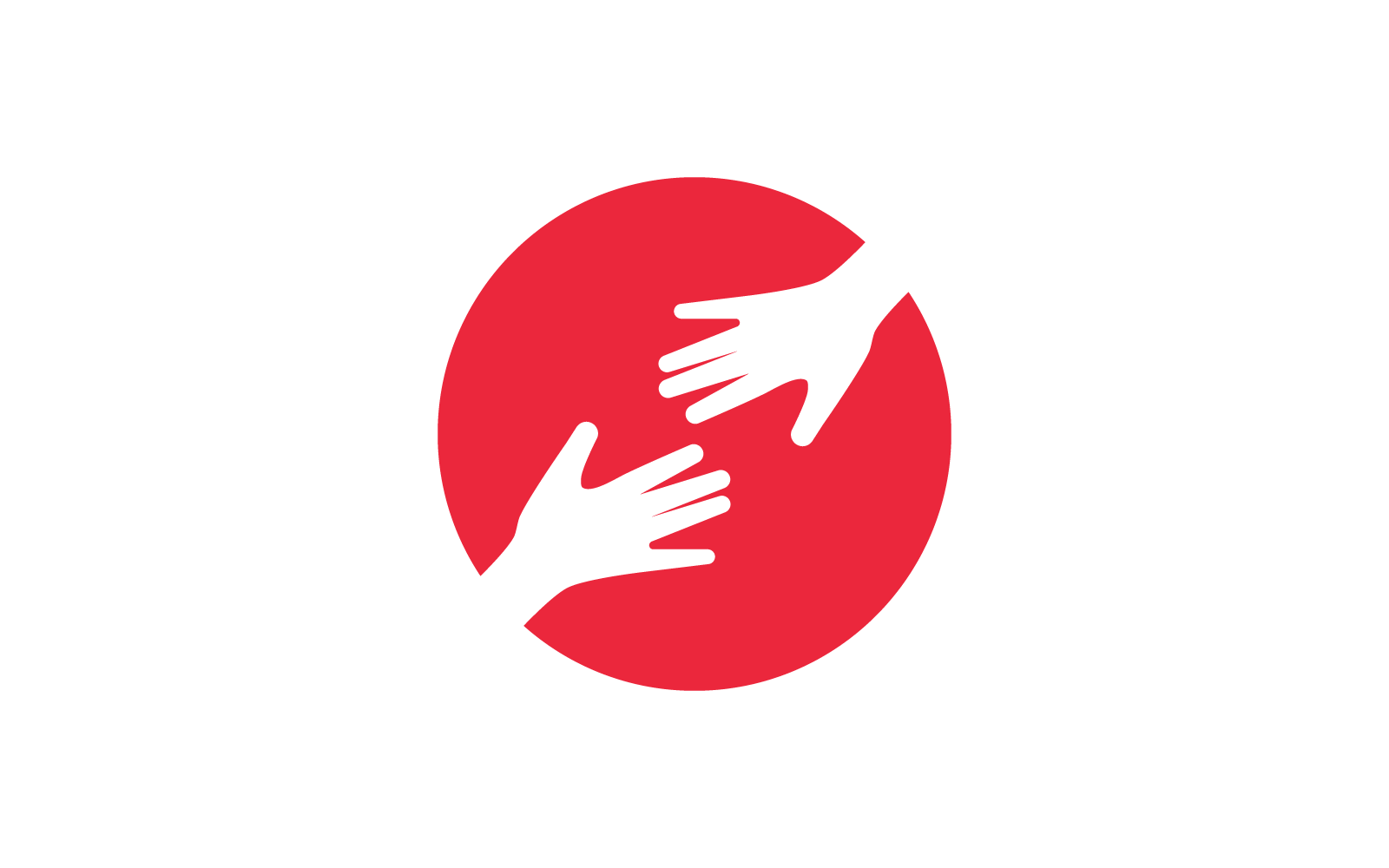 Hand care logo template icon vector design