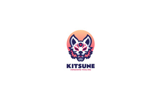 Kitsune Simple Mascot Logo