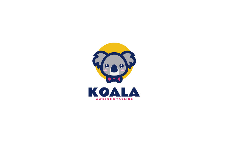 Koala Mascot Cartoon Logo 1 Logo Template