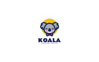 Koala Mascot Cartoon Logo 1