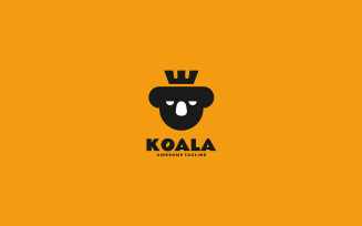 Koala Silhouette Logo Style 1