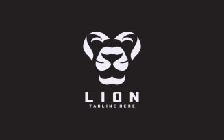 Lion Face Logo Design Template V1