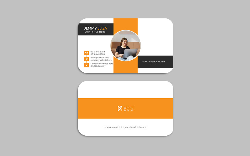 Modern professional corporate business card design template Corporate Identity