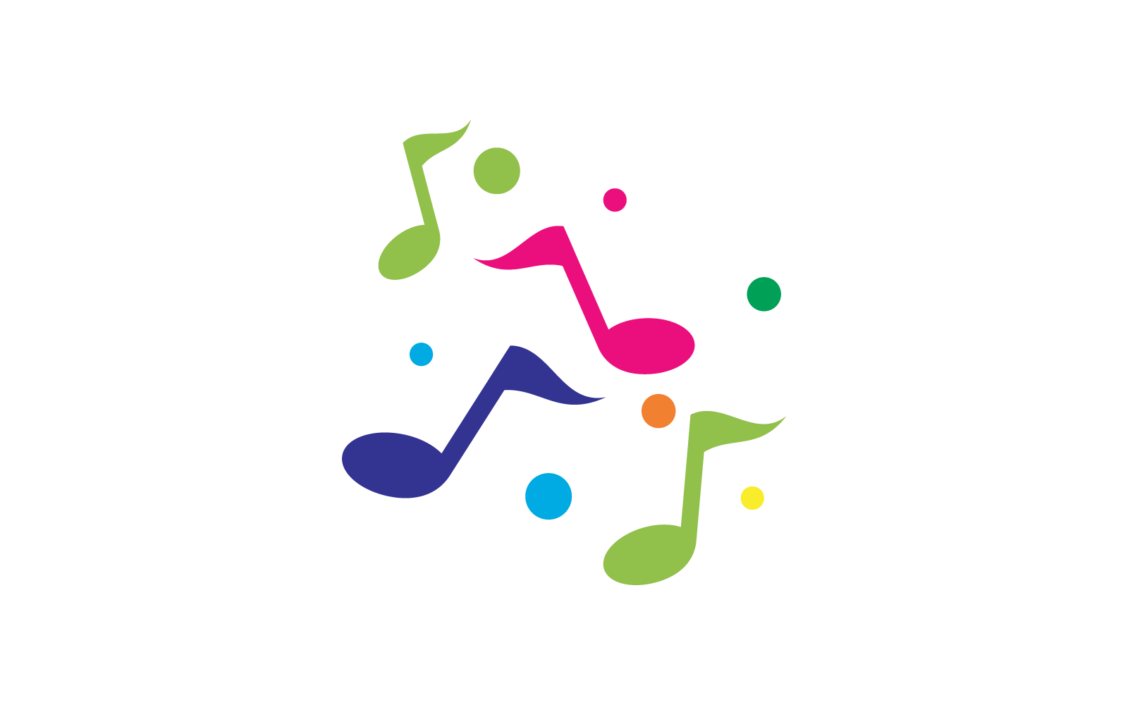 Music note logo icon vector Logo Template