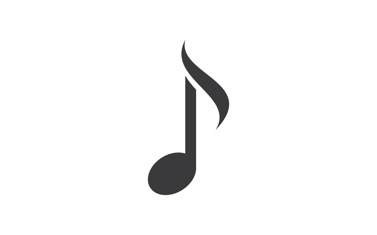 Music note logo Vector icon template