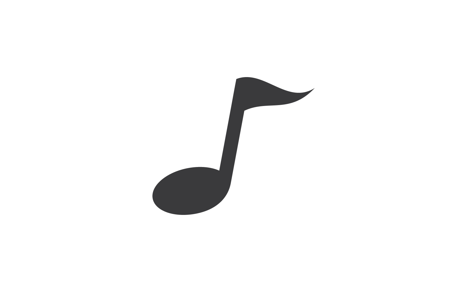 Music note logo Vector icon