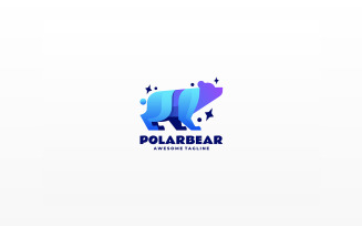 Polar Bear Gradient Colorful Logo 1