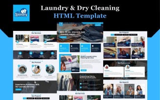 Sparkle - Laundry And Dry Cleaning Services HTML5 Website Template