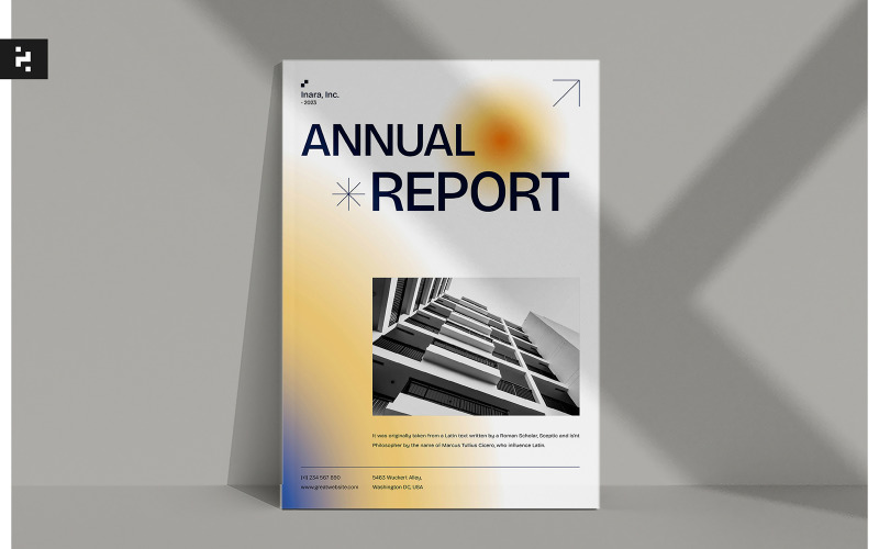 Annual Report Modern Blur Corporate Identity