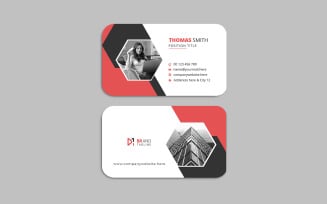 Creative and modern professional corporate name card design template