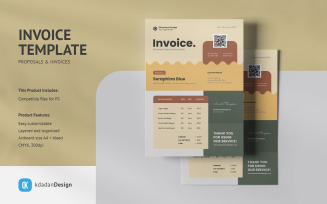 Invoice PSD Design Template Vol 017