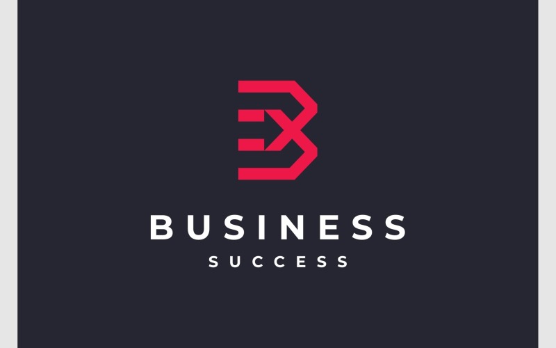 Letter B Arrow Express Logo Logo Template