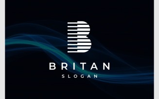 Letter B Modern Monogram Logo