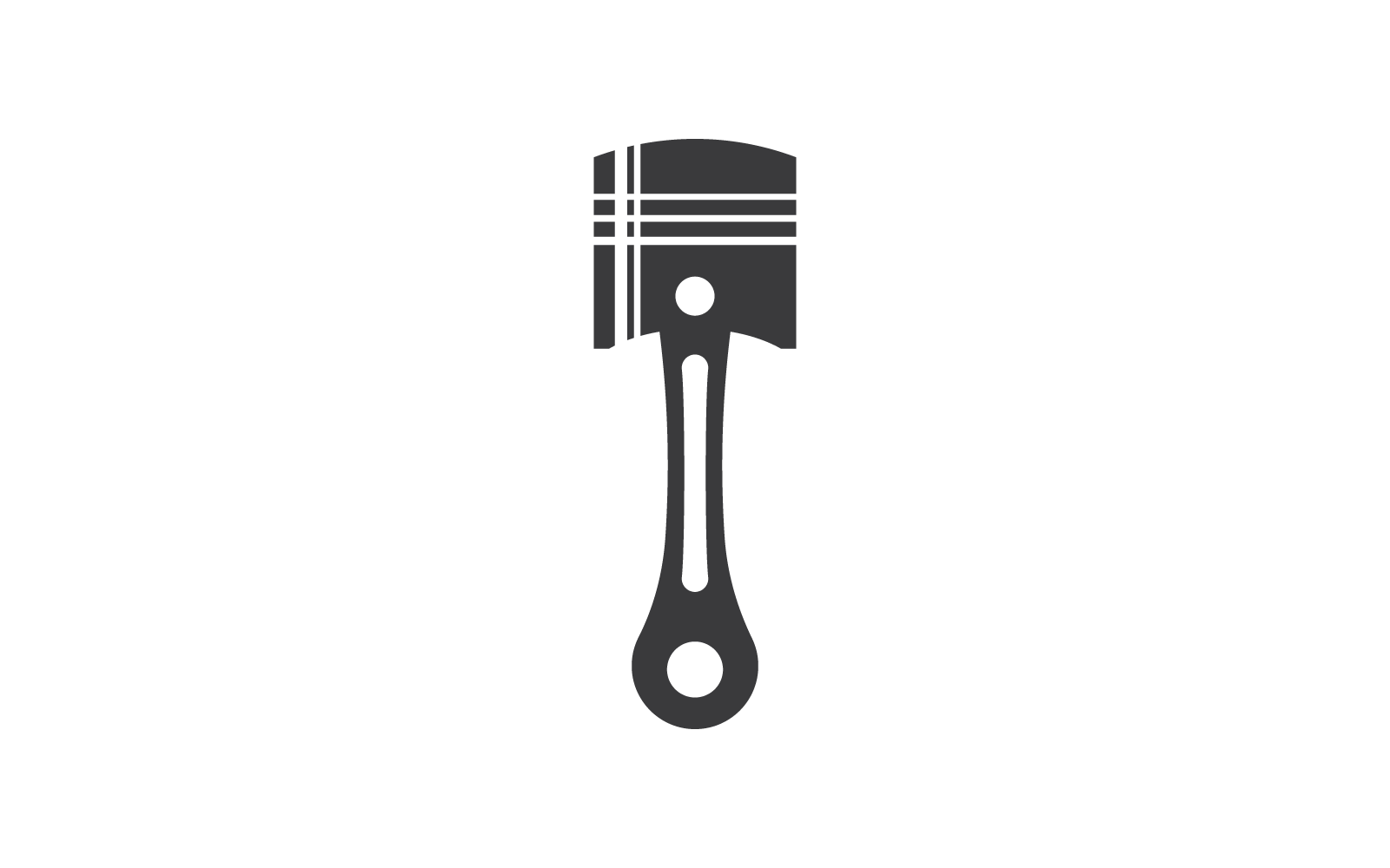 Piston auto service logo vector flat design Logo Template