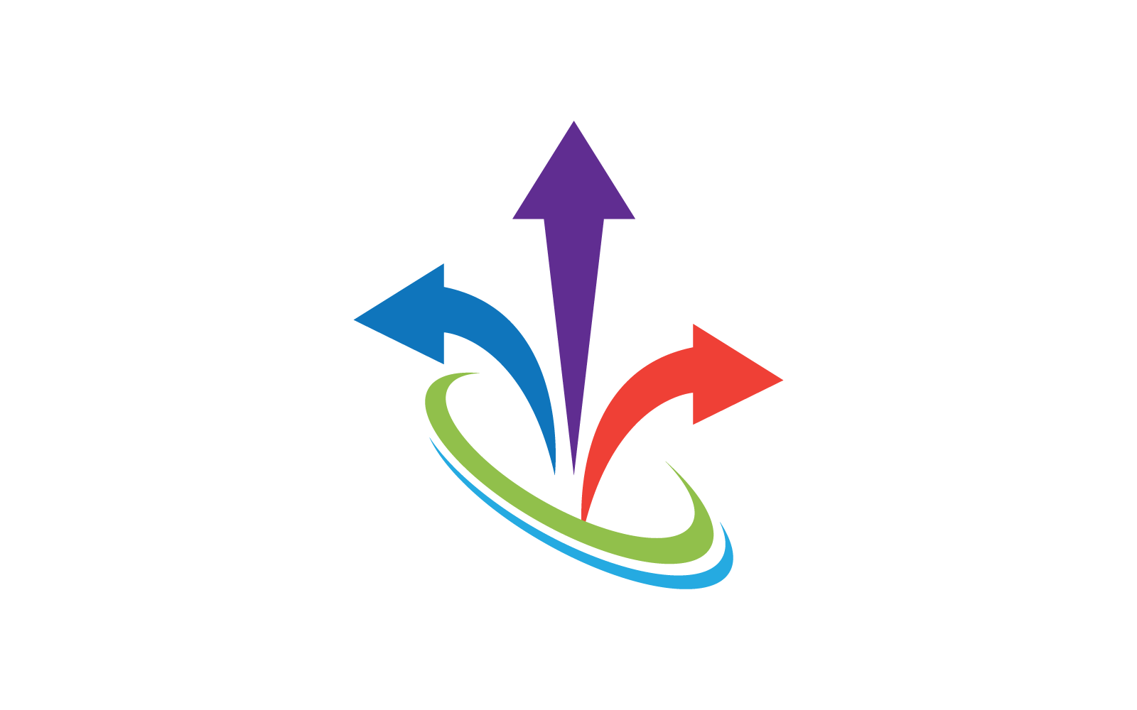 Arrow illustration logo vector design