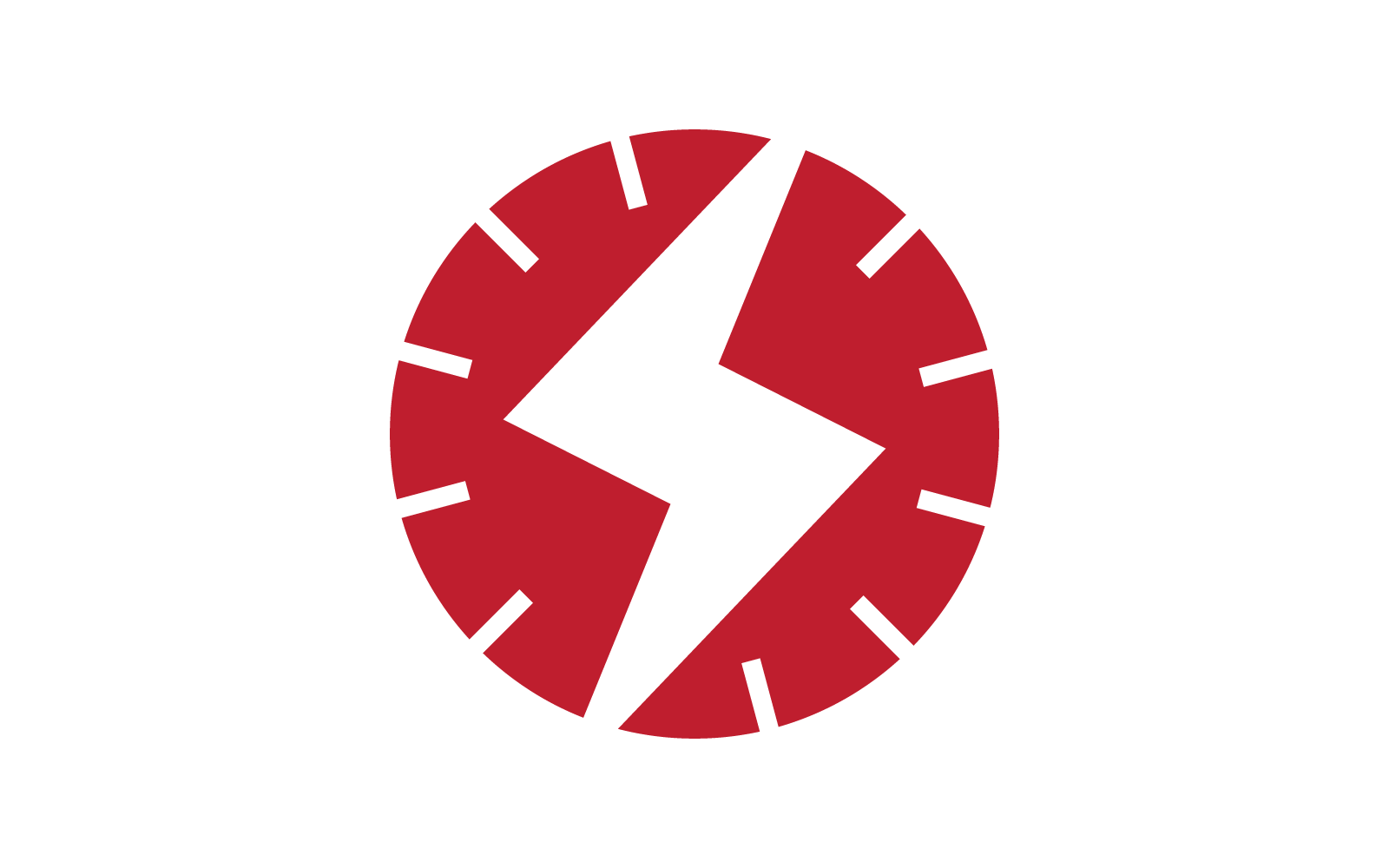 Güç yıldırım logo vektör simgesi tasarım şablonu