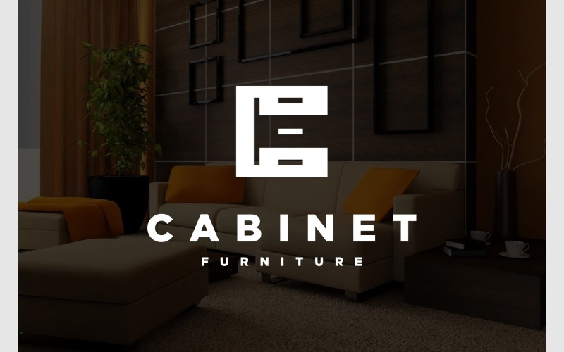 Letter C Cabinet Furniture Logo Logo Template