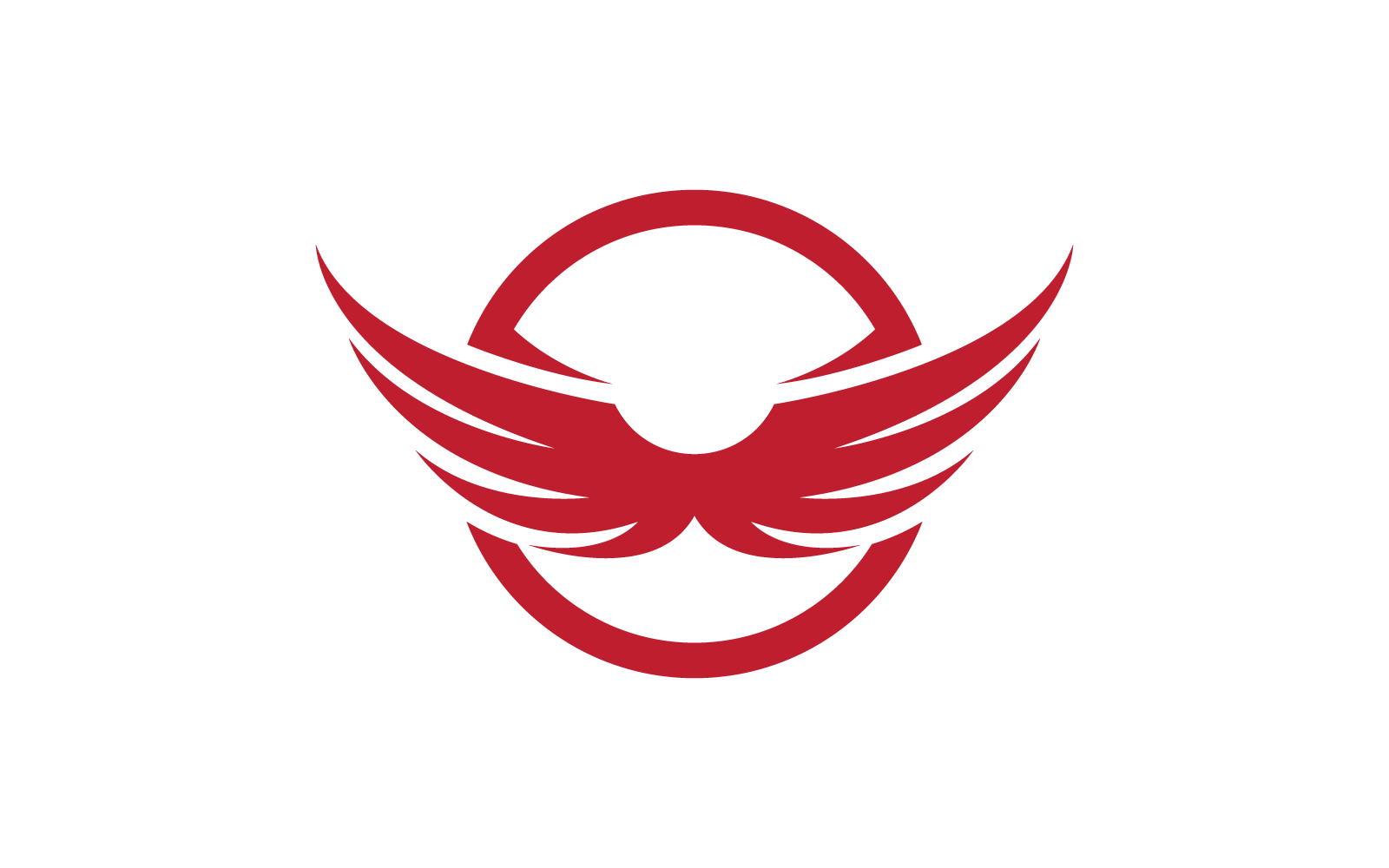 Modèle vectoriel de logo d'illustration d'aile