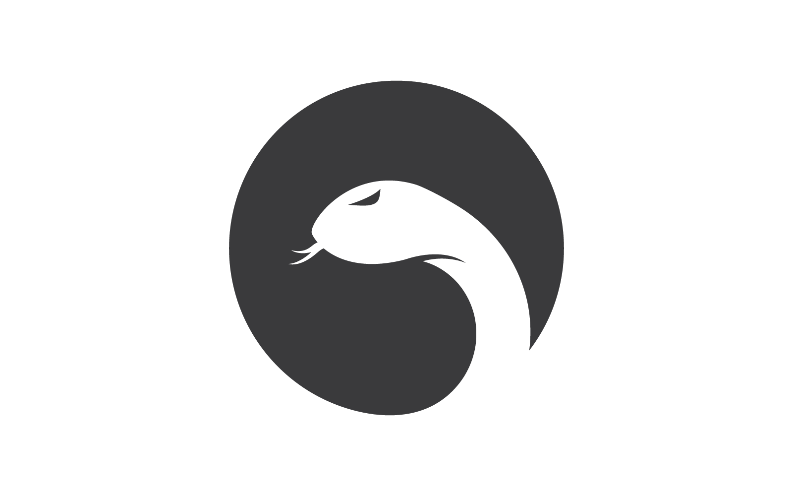 Modello di disegno vettoriale dell'icona del logo del serpente