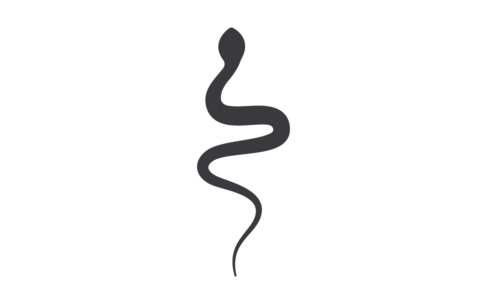 Modello di illustrazione vettoriale del logo del serpente