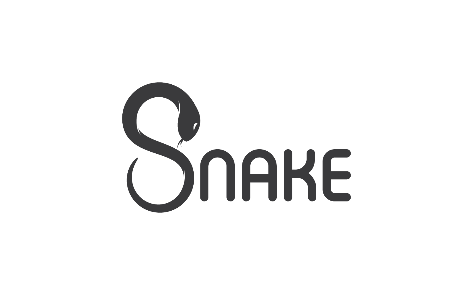 Modello icona vettore logo serpente