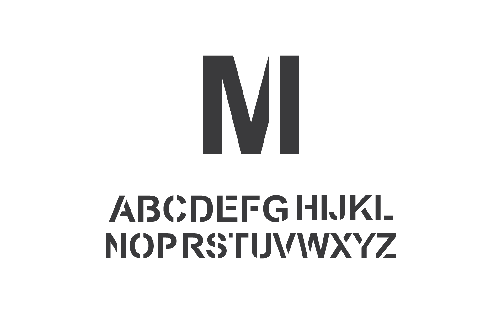 Modern Initial, letter, alphabet font logo icon vector
