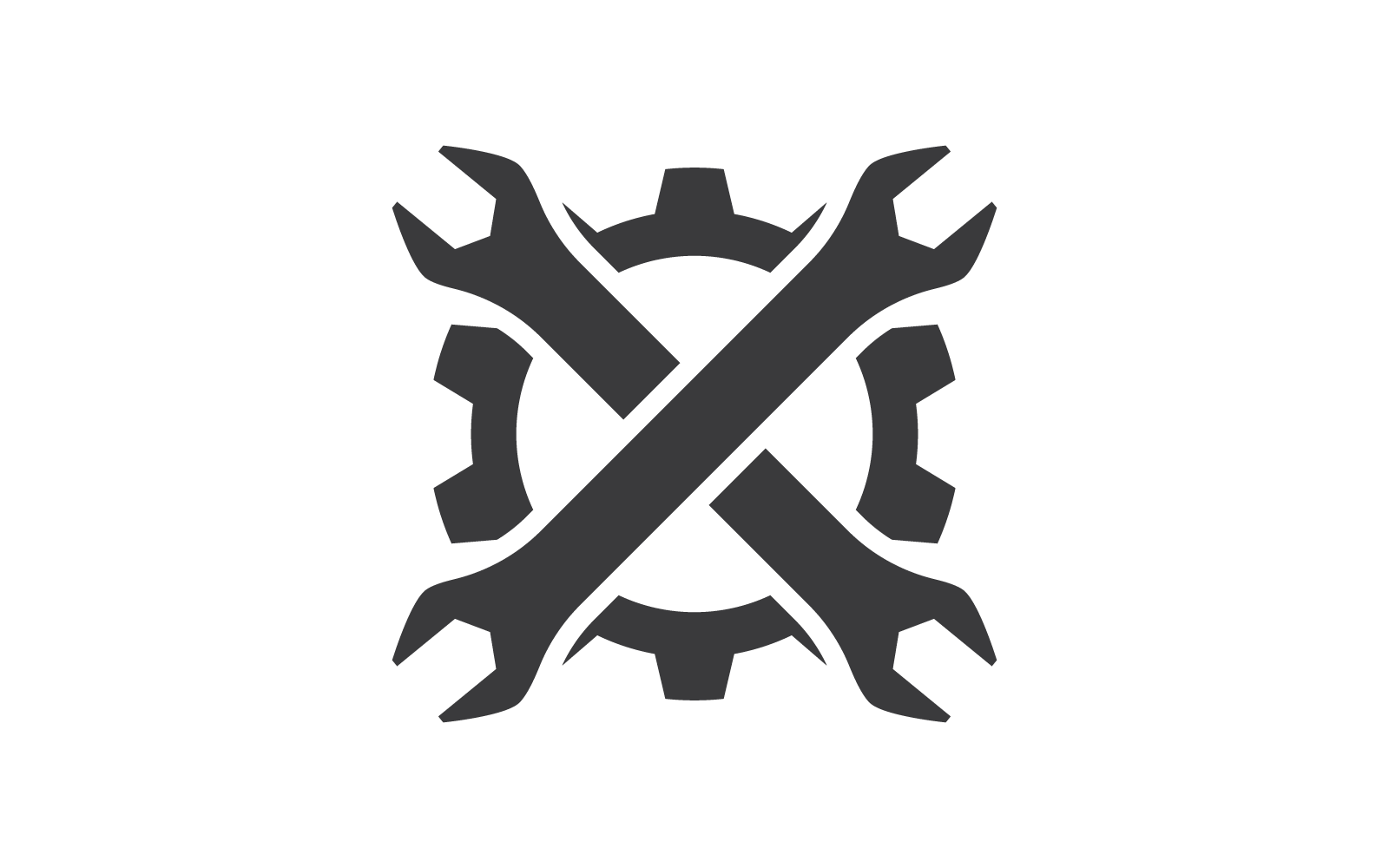 Moersleutel logo vector illustratie sjabloon