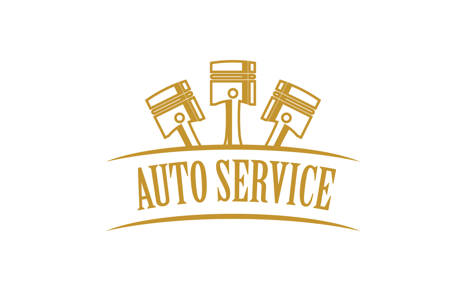 Piston otomatik servis logo simge vektör tasarımı