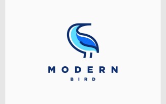 Simple Bird Modern Unique Logo