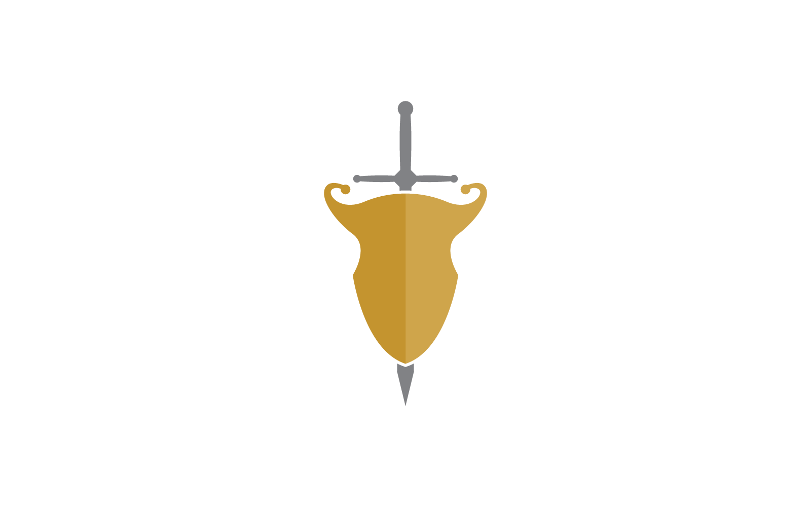 Sword illustration logo icon vector flat design