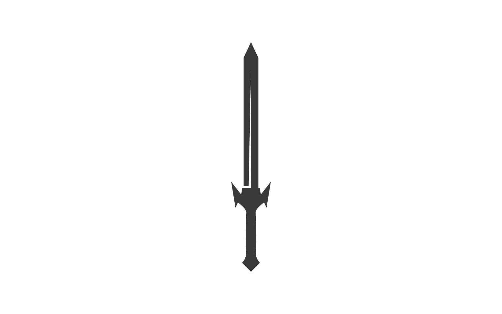 Sword illustration logo vector icon flat design Logo Template