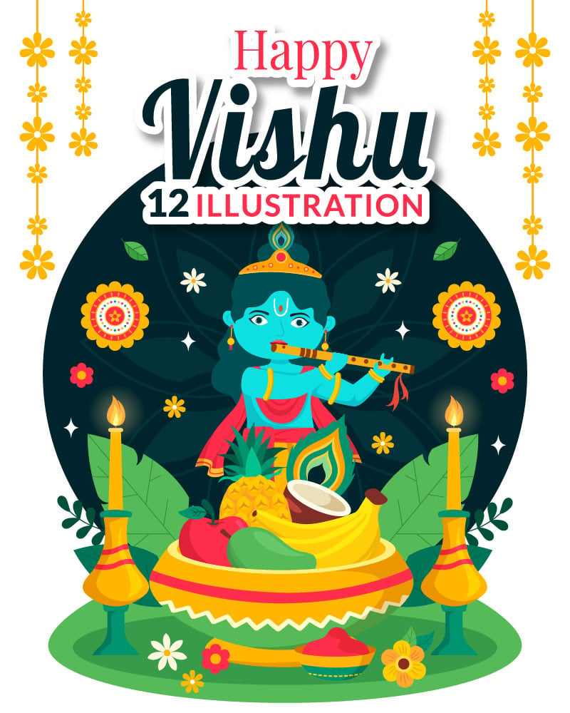 Kit Graphique #383099 Happy Vishu Divers Modles Web - Logo template Preview