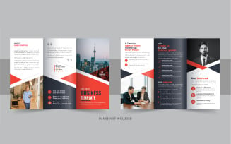 Company trifold brochure, Modern Business Trifold Brochure design layout