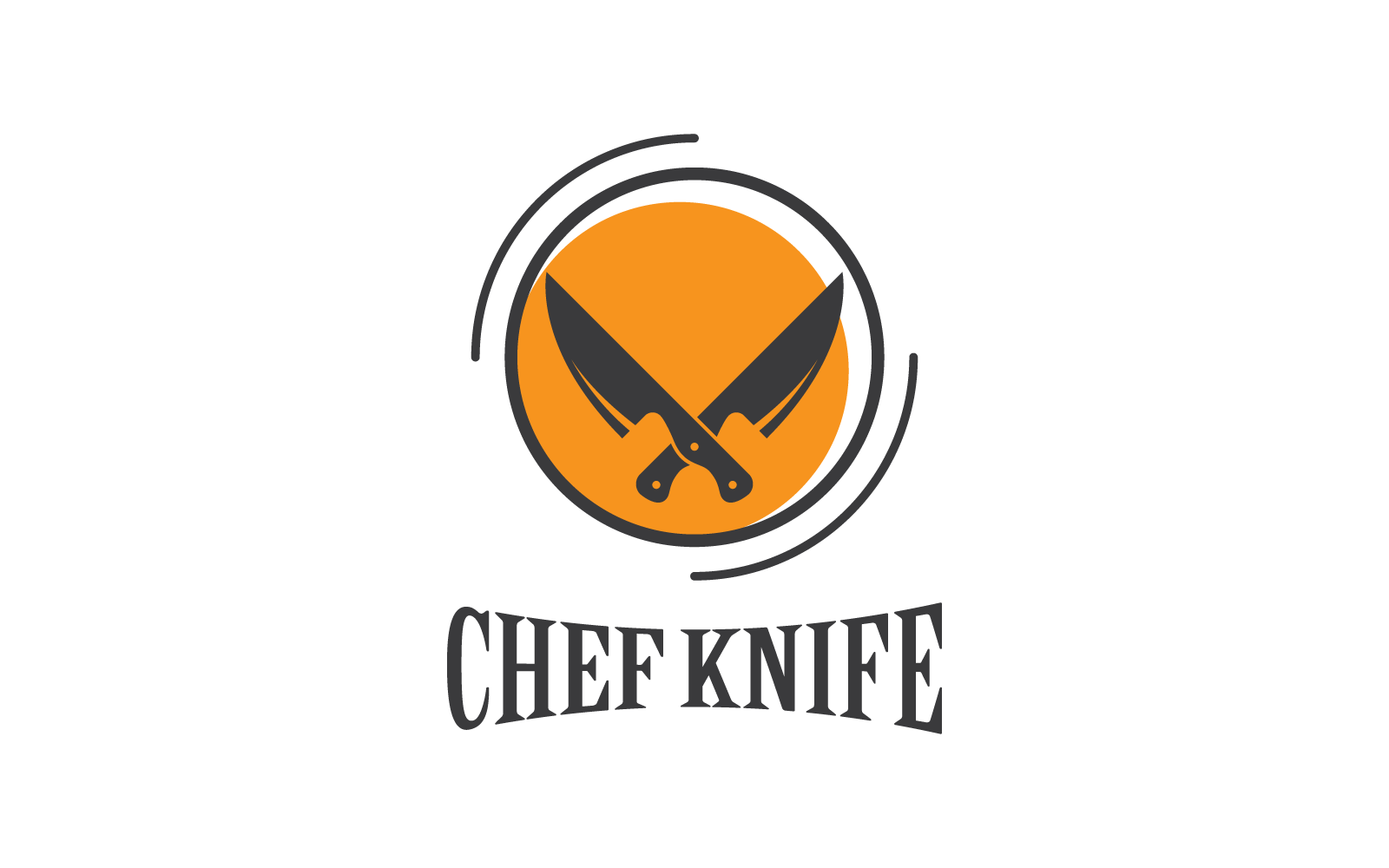 cuchillo, cocina, chef, ilustración, vector, diseño plano